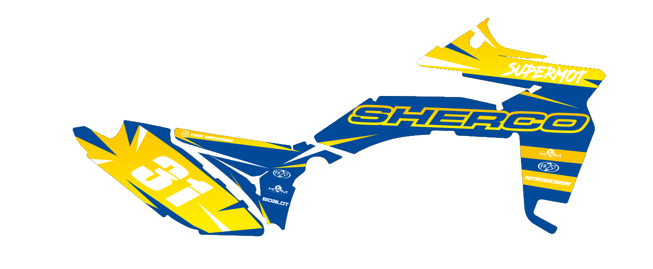 Kit Déco Semi Personnalisé SHERCO 50cc SM-R