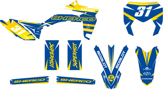 Kit Déco Semi Personnalisé SHERCO 50cc SM-R